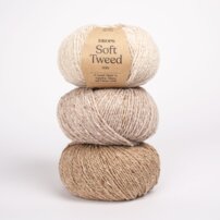 DROPS Soft Tweed - 50% vlna, 25% alpaka, 25% viskóza